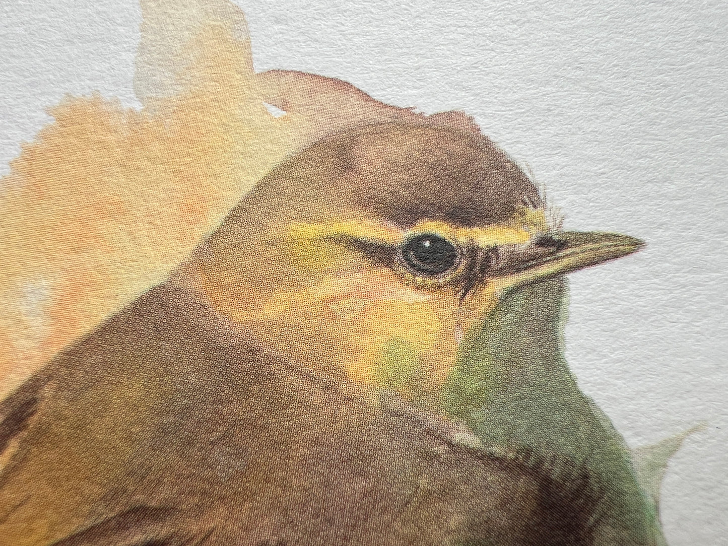 A close up showing the details
