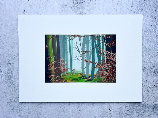 A walk in the woods A4 gicleé prints - SALE