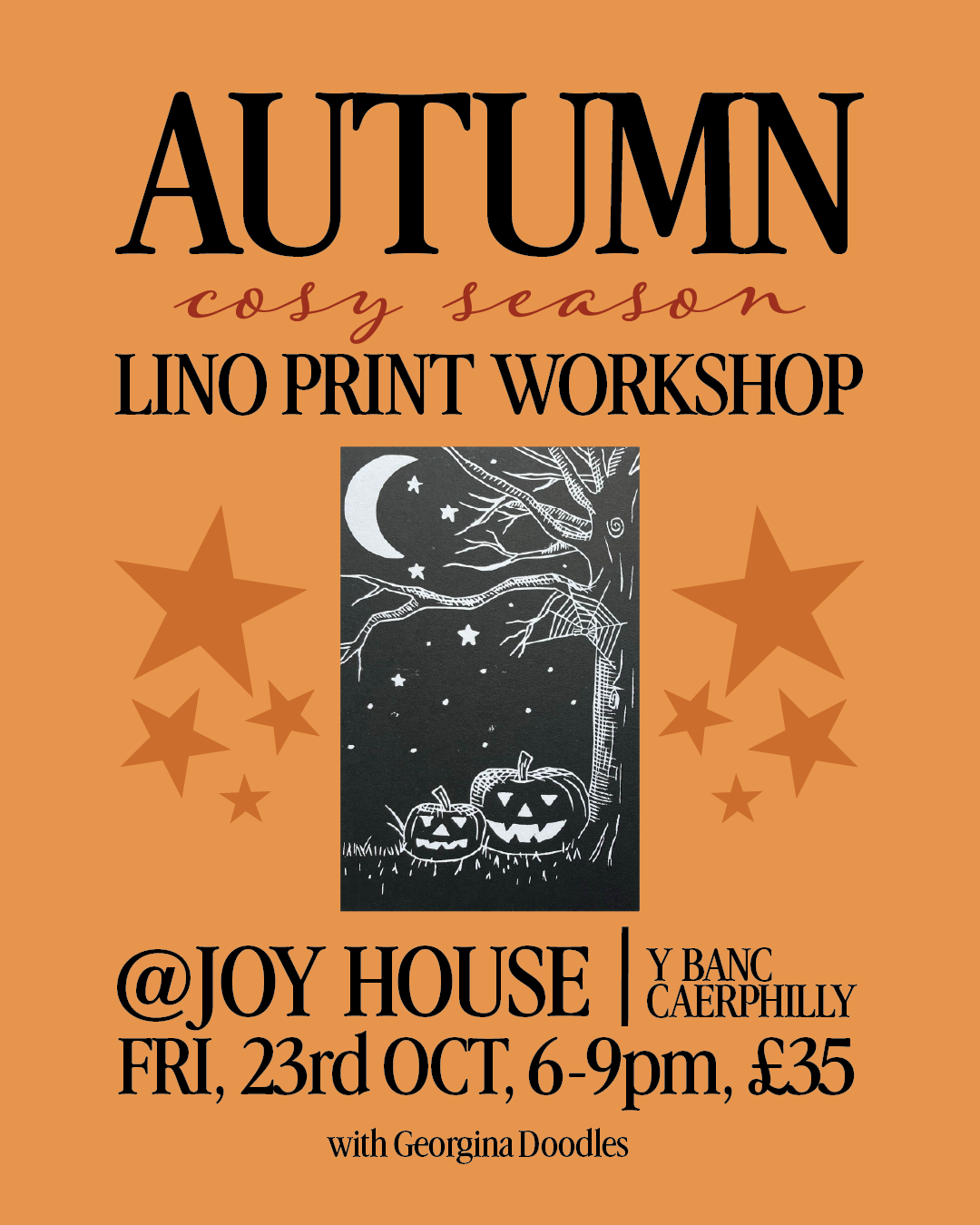 Autumn lino print workshop