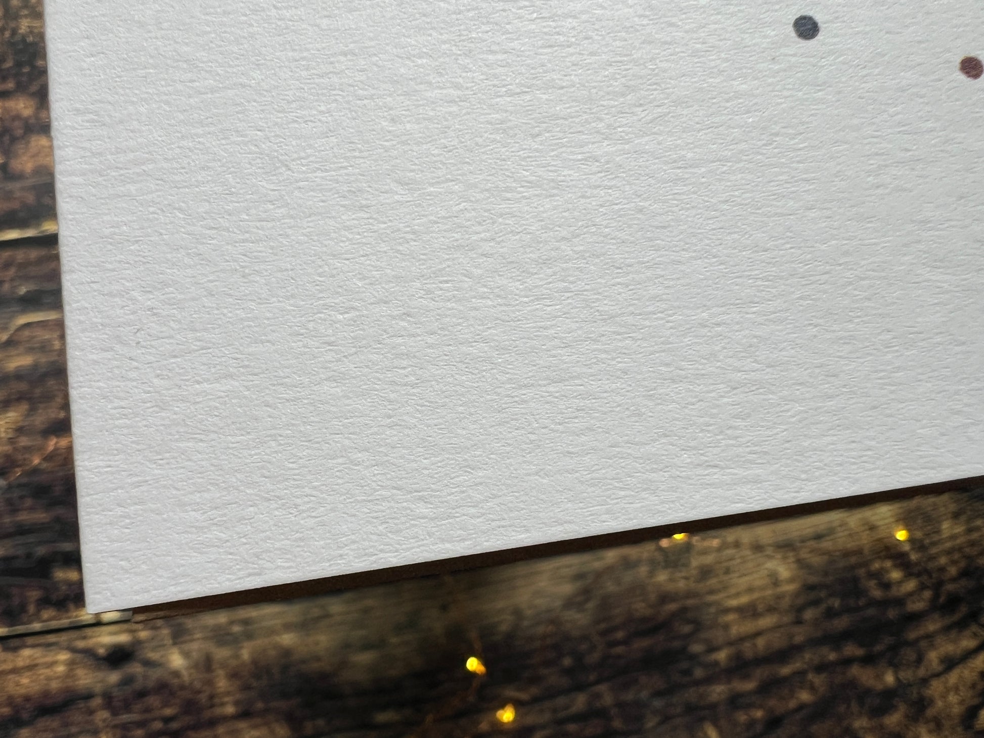 A close up of the paper quality