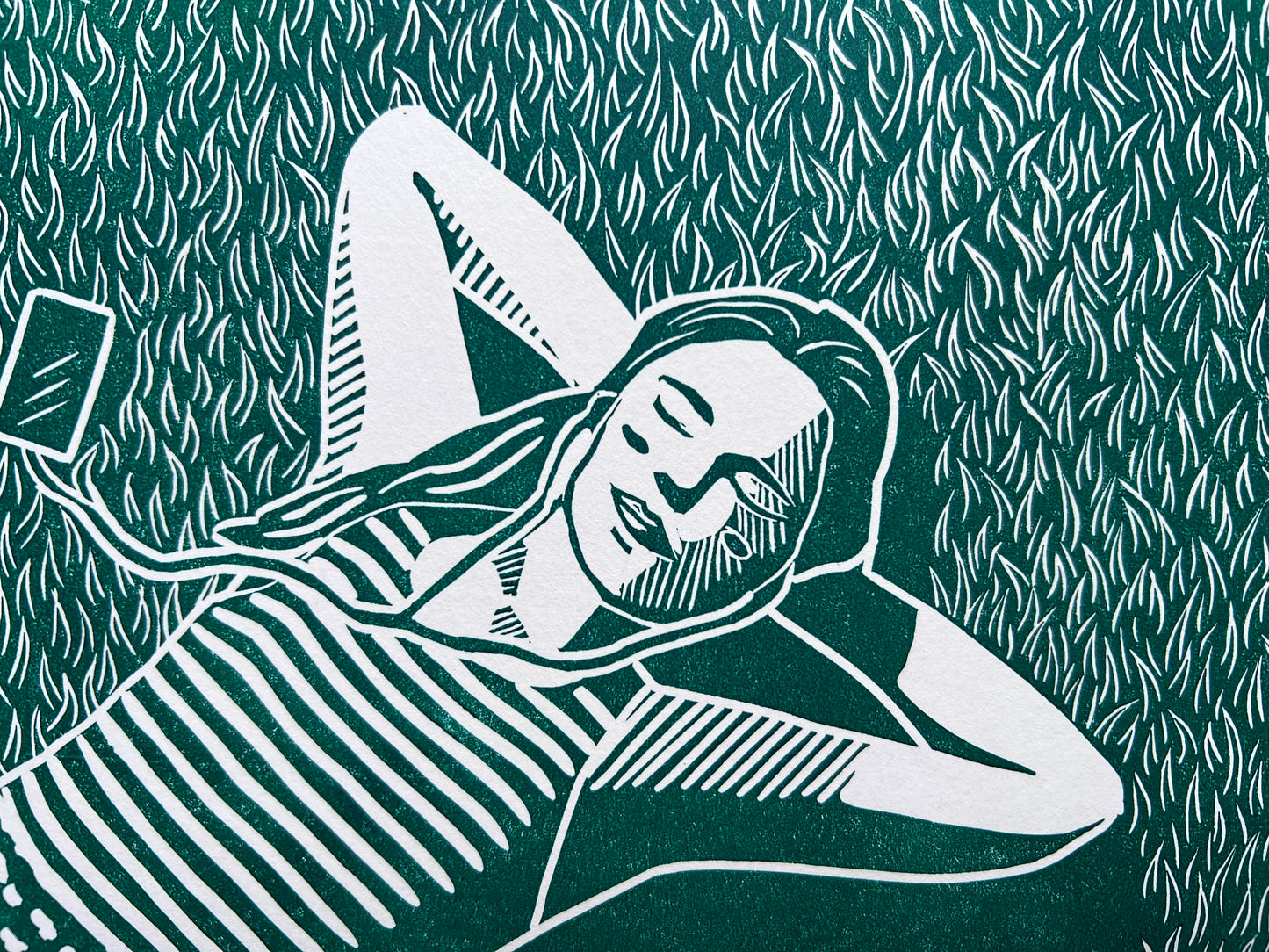 Bring me sunshine A4 lino print