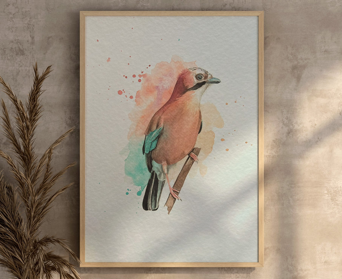 Jay R Prints Jay - expressive watercolour print – GeorginaDoodles