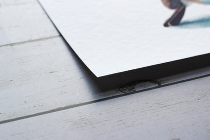 A close up of the gorgeous textured archival paper the print is on
